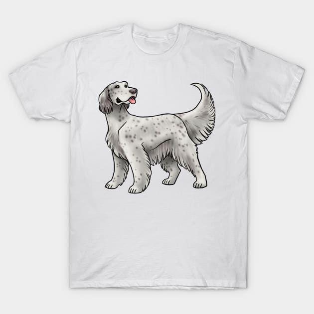 Dog - English Setter - Blue Belton T-Shirt by Jen's Dogs Custom Gifts and Designs